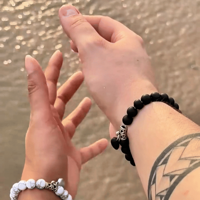 BRACELETS COUPLE EN PIERRES VÉRITABLES