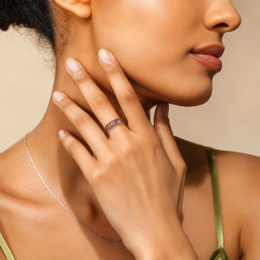 Bague en Cuivre Magnétique Ajustable