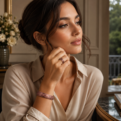 Bijou en Cuivre Magnétique Ajustable
