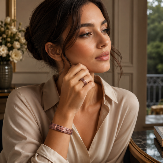 Bracelet Cuivre Magnétique Ajustable