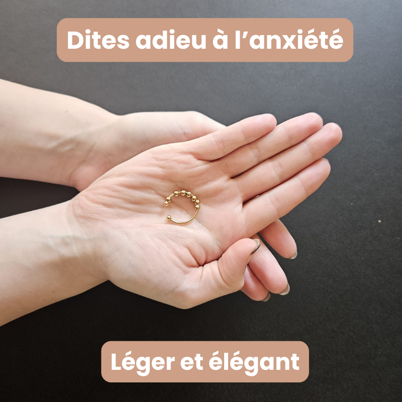 Bague Anti-Anxiété en Acier Inoxydable