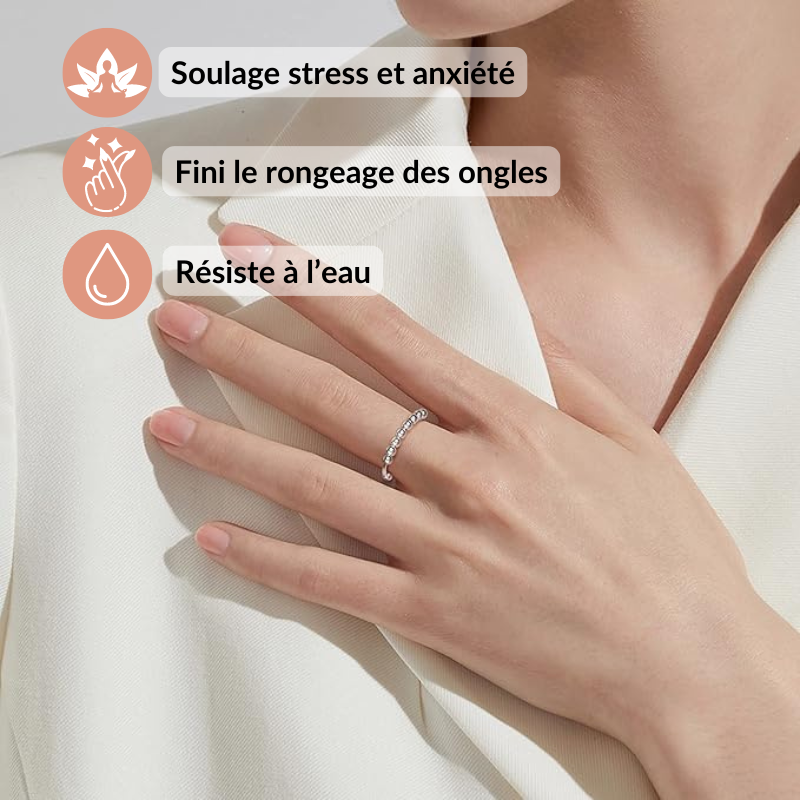 Bague Anti-Anxiété en Acier Inoxydable