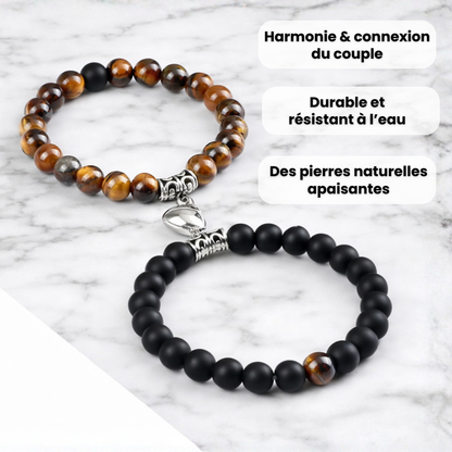 BRACELETS COUPLE EN PIERRE NATURELLE™