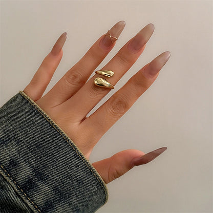 Bague Alora – Élégance Fluide en Or ou Argent