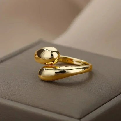 Bague Alora – Élégance Fluide en Or ou Argent