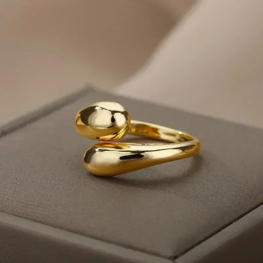 Bague Alora – Élégance Fluide en Or ou Argent